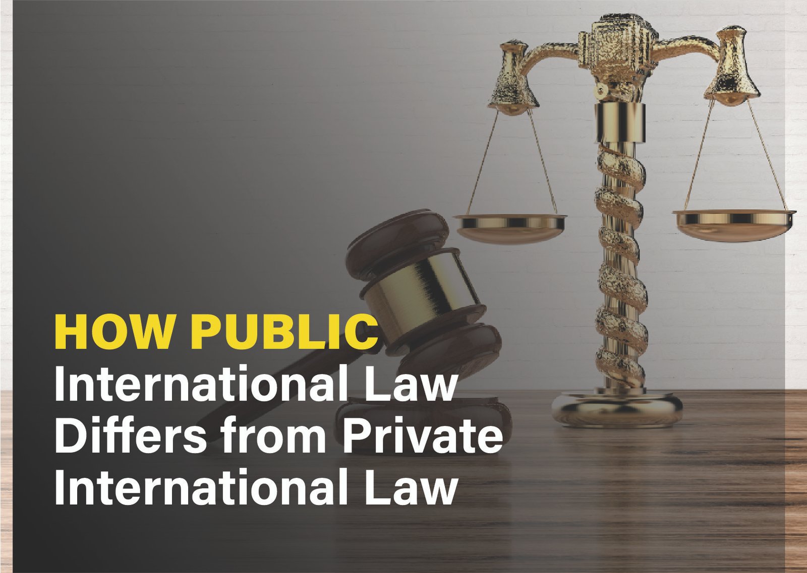 Comparing public international law governing states and private international law resolving cross-border private disputes.